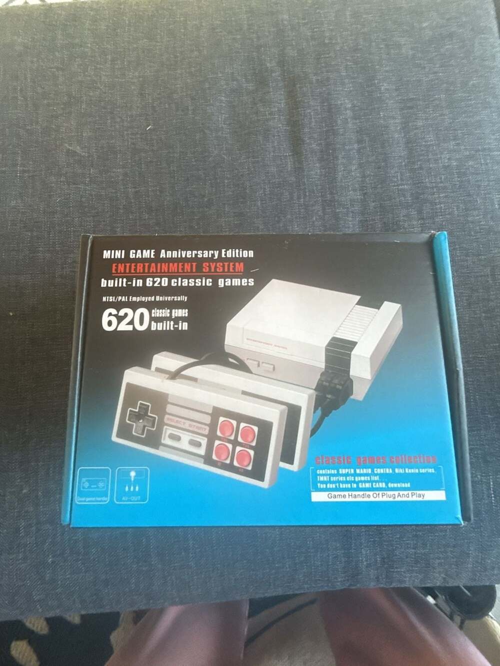 Mini Game Anniversary Edition Entertainment System with 620 Built-in Classic Gam